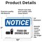 Signmission Food Or Drink Only Sign With Symbol, 10 in W x Rectangle, Vinyl Decal OS-2PACK-NS-D-710-L-12831 - alternate 2